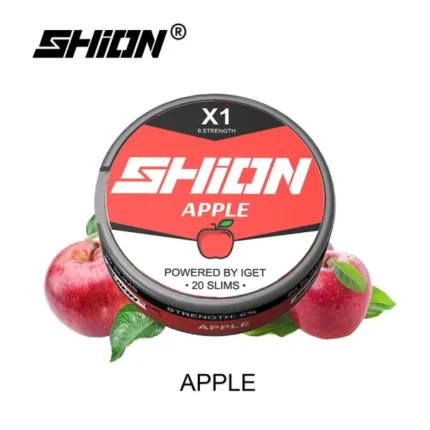 Apple - IGET SHION X1 Nicotine Pouch 6mg - IGET Vape Shop