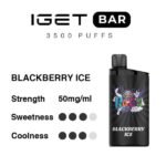 Blackberry Ice - IGET Bar 3500 Puffs 15% Off Now $29.9