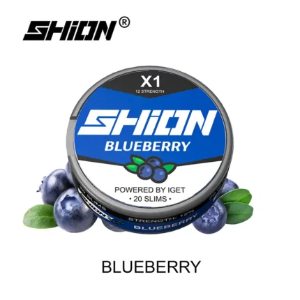 Blueberry Ice - IGET SHION X1 Nicotine Pouch 12mg - IGET Vape Shop