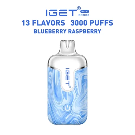 Blueberry Raspberry - IGET Halo Vape Kit 3000 Puffs