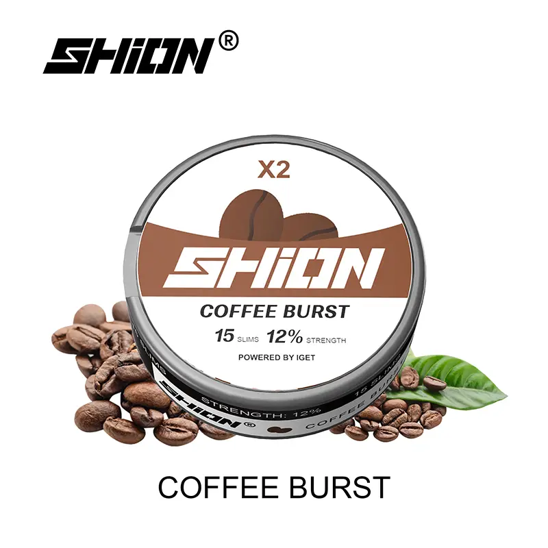 Coffee Burst - IGET SHION X2 Nicotine Pouch 12mg - IGET Vape Shop