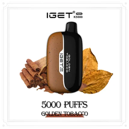 Golden Tobacco - IGET Moon 5000 Puffs | New Arrival