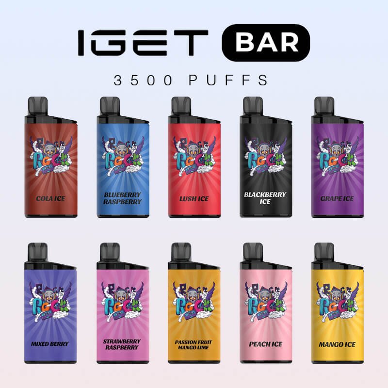 IGET Bar 3500 Puffs | 5% Nic 34 Flavours - SALE Price $24