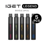 IGET Legend Bundle (5PCS) | Free Shipping | IGET Vape Online