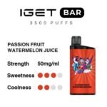 Passion Fruit Watermelon Juice - IGET Bar 3500 Puffs