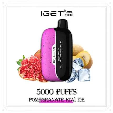 Pomegranate Kiwi Ice - IGET Moon 5000 Puffs | New Arrival