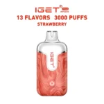 Strawberry - IGET Halo Vape Kit 3000 Puffs - IGET Vape Shop