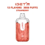 Strawberry - IGET Halo Vape Kit 3000 Puffs - IGET Vape Shop