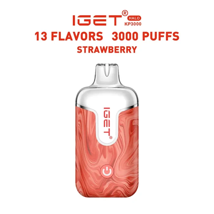 Strawberry - IGET Halo Vape Kit 3000 Puffs - IGET Vape Shop
